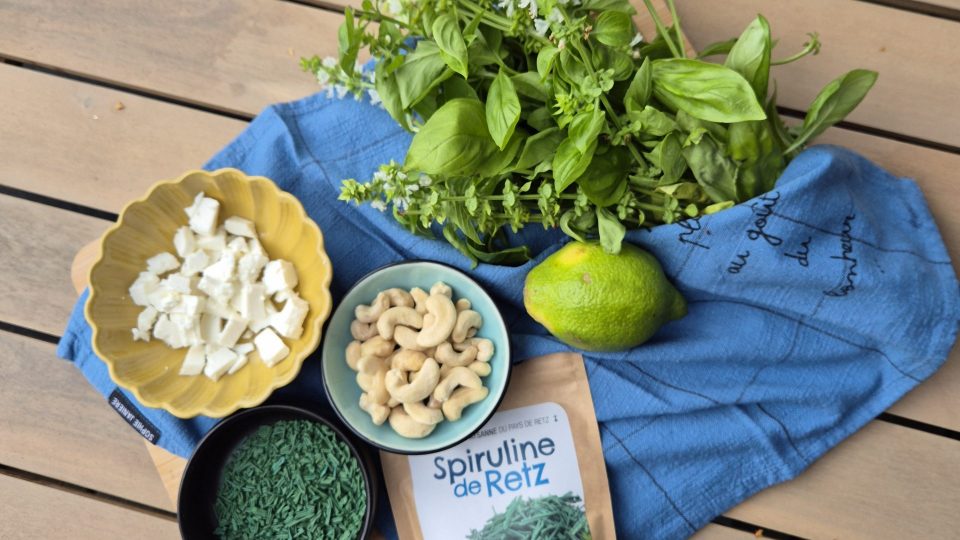 recette pesto à la spiruline